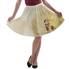 Background 1659622 1920 A-line Skater Skirt by vintage2030