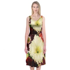 Flowers 1776585 1920 Midi Sleeveless Dress by vintage2030