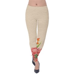 Flower 1646035 1920 Velvet Leggings by vintage2030