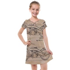 Motorcycle 1515873 1280 Kids  Cross Web Dress by vintage2030