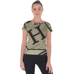 Fabric Pattern Textile Clothing Short Sleeve Sports Top  by Sapixe