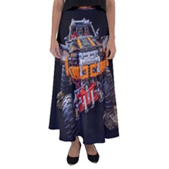 Monster Truck Lego Technic Technic Flared Maxi Skirt by Sapixe