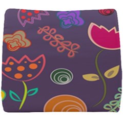 Background Decorative Floral Seat Cushion by Sapixe