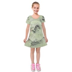 Woman 1079507 1920 Kids  Short Sleeve Velvet Dress by vintage2030