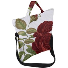 Rose 1077964 1280 Fold Over Handle Tote Bag by vintage2030