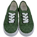 Damask Green Kids  Classic Low Top Sneakers View1