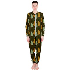 Pears Brown Onepiece Jumpsuit (ladies)  by snowwhitegirl