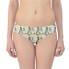 Little Victorian Girls Pattern Hipster Bikini Bottoms by snowwhitegirl