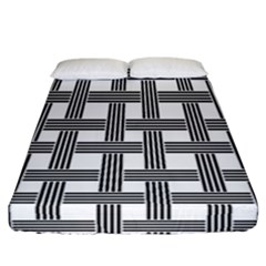 Seamless Stripe Pattern Lines Fitted Sheet (california King Size) by Simbadda