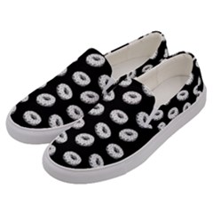 Donuts Pattern Men s Canvas Slip Ons by Valentinaart