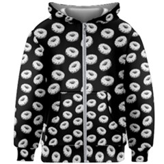 Donuts Pattern Kids Zipper Hoodie Without Drawstring by Valentinaart