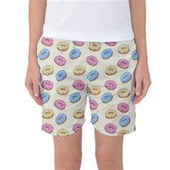 Donuts Pattern Women s Basketball Shorts by Valentinaart