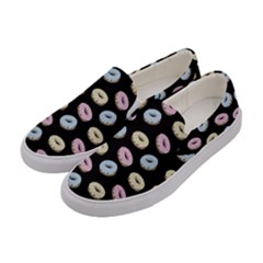 Donuts Pattern Women s Canvas Slip Ons by Valentinaart