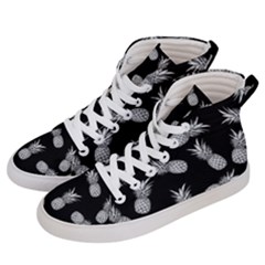 Pineapple Pattern Men s Hi-top Skate Sneakers by Valentinaart