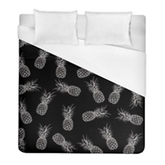 Pineapple Pattern Duvet Cover (full/ Double Size) by Valentinaart