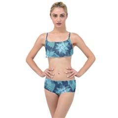 Graphic Design Wallpaper Abstract Layered Top Bikini Set by Simbadda