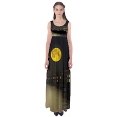 Travel Architecture Tourism Venice Empire Waist Maxi Dress by Celenk