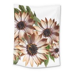 Sun Daisies Leaves Flowers Medium Tapestry by Celenk