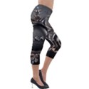 Jesus Lightweight Velour Capri Leggings  View4