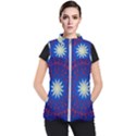 Mandala Abstract Fractal Patriotic Women s Puffer Vest View1