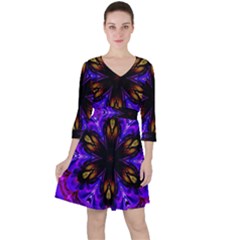 Abstract Art Abstract Background Ruffle Dress by Simbadda