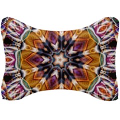 Kaleidoscope Pattern Kaleydograf Seat Head Rest Cushion by Simbadda