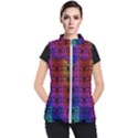 Rainbow Grid Form Abstract Women s Puffer Vest View1