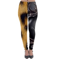 Animal Print Lightweight Velour Leggings by NSGLOBALDESIGNS2