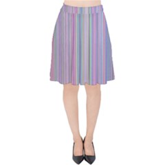 Broken Tv Screen Velvet High Waist Skirt by dressshop