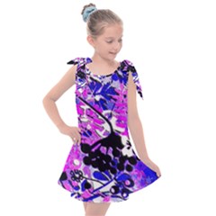 Floral Abstract Kids  Tie Up Tunic Dress by dressshop