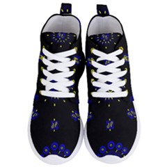 Blue Yellow Bandana Women s Lightweight High Top Sneakers by dressshop