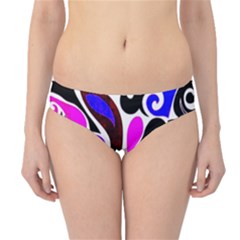 Retro Swirl Abstract Hipster Bikini Bottoms by dressshop