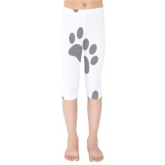 Pets Footprints Kids  Capri Leggings  by Hansue