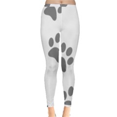 Pets Footprints Inside Out Leggings by Hansue