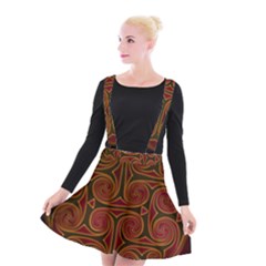 Beautiful Art Pattern Suspender Skater Skirt by Nexatart