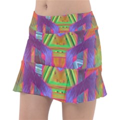 Glitch Glitch Art Grunge Distortion Tennis Skirt by Nexatart