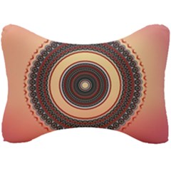 Ornamental Shape Concentric Round Seat Head Rest Cushion by Nexatart