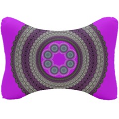 Round Pattern Ethnic Design Seat Head Rest Cushion by Nexatart