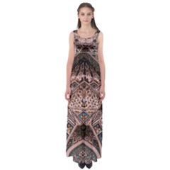 Pattern Decoration Art Architecture Empire Waist Maxi Dress by Nexatart