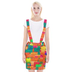 Pattern Texture Background Color Braces Suspender Skirt by Nexatart