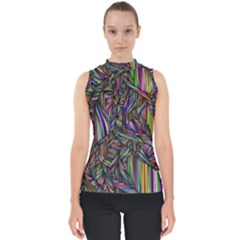 Background Wallpaper Abstract Lines Mock Neck Shell Top by Nexatart