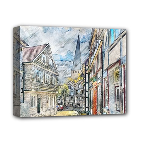 Altstadt Hattingen Ruhr Trail Deluxe Canvas 14  X 11  (stretched) by Nexatart