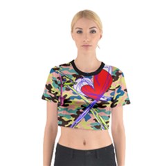 Designed By Revolution Child  freak Incognito  Cotton Crop Top by designedbyrevolutionchild