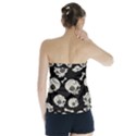 Halloween skull pattern Strapless Top View2