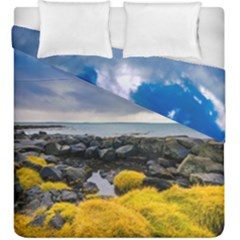 Iceland Nature Mountains Landscape Duvet Cover Double Side (king Size) by Sapixe