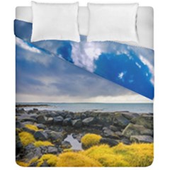 Iceland Nature Mountains Landscape Duvet Cover Double Side (california King Size) by Sapixe