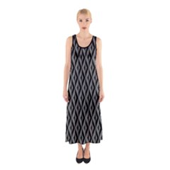 B/w Abstract Pattern 2 Sleeveless Maxi Dress by JadehawksAnD