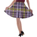 Playing with Plaid Kitten Halloween  A-line Skater Skirt View2