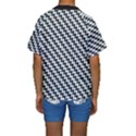 Massaging Kitties Houndstooth Pattern Kids  Short Sleeve Swimwear View2