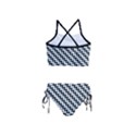 Massaging Kitties Houndstooth Pattern Girls  Tankini Swimsuit View2